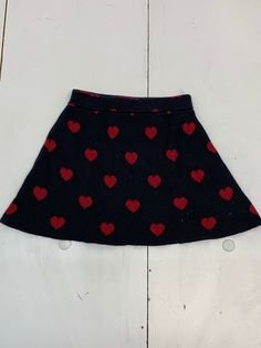 Mini Flare Skirt, Heart Skirt, Red Sparkle, S Heart, Work Outfits Women, Outfits Women, Work Outfits, Black Skirt, Black Mini