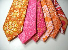 Ties--Tux and Tulle from etsy Indian Party Themes, Make Ring, Bollywood Party, Ring Pillows, Mens Fashion Classic, Rose Orange