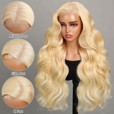 Our #613 blonde body wave glueless wig is the ideal choice for anyone looking to enhance their appearance. Made from 210% density human hair, this wig offers a natural and full look. The 5*5 / 13*4 HD lace in front provides a natural hairline, while the glueless design ensures a comfortable fit without effort. Ready to wear straight out of the box in seconds, this wig is perfect for busy lifestyles. Whether you want to change up your style or boost your confidence, this blonde body wave wig has you covered. Easy maintenance ensures a flawless look anytime. Product Description Brand Name SISDORE® Lace Wig Type Wear & Go Glueless Wig (5x5 Lace Closure Wig / 13x4 Lace Front Wig) Hair Material 100% Human Hair Hair Length 16-30 Inch Hair Texture Body Wave Wig Hair Color #613 Bleach Blonde Hair 613 Body Wave Wig, 613 Wig, Natural Black Hair Color, Bonded Hair Extensions, Blonde Ponytail, Bottle Blonde, Ponytail Wig, Bleach Blonde Hair, Body Wave Wig