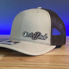 Only Dads Funny Leather Patch Hat Khaki/Brown Gold/Brown Patch Specifications: 🧢 SnapBack Trucker Hat; adjustable for the perfect fit 🎩 Cotton/polyester blend for comfort 📏 One size fits most 🏷️ Expertly laser engraved leatherette patch design 📦 Ships in 2 to 3 business days from our Orlando Studio Care Instructions: 🚫 Do not wash; spot clean only Please Note: 🌈 Colors may vary from photos based on your viewing screen. Brown Casual Hat With Adjustable Fit, Casual Brown Hat With Adjustable Fit, Brown Adjustable Snapback Hat, Casual Brown Adjustable Snapback Hat, Brown Adjustable Hat With Curved Bill, Brown Adjustable Curved Bill Hat, Orlando Studios, Leather Patch Hat, Engraved Tumblers