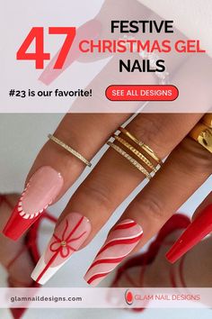 Celebrate the season with stylish christmas gel nails that stand out. These gel ideas will make your christmas nails a seasonal favorite. Save this pin for holiday-ready nails you’ll adore! Christmas Gel Nail Ideas, Christmas Gel Nail Designs, Gel Ideas, Gel Nail Ideas, Glitter French Tips, Blue French Tips, Red Polish, Christmas Gel Nails