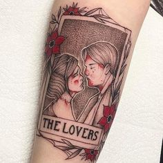 the lovers tattoo on the arm