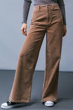 A corduroy pant featuring front closure, side pockets, wide leg and back pockets This season, make a statement in How Dare You Corduroy Pants. Crafted from luxuriously soft corduroy, these pants feature a front closure, side pockets and a wide leg cut that allows for maximum movement and comfort. Finer details include back pockets, adding a touch of sophistication to your look. Wear these pants to unlock a new level of class and style. Details Self : 75% Cotton 25% Polyester Size & Fit - Model i Burgundy Corduroy Pants Outfit, Corduroy Pant, Girl Vibe, Health Books, Flying Tomato, Skirt Jumpsuit, Virtual Closet, Swim Accessories