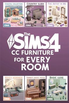 the sims4 furniture for every room is shown in this book, and it has many