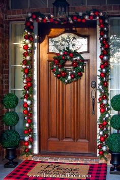 christmas front porch ideas on a budget