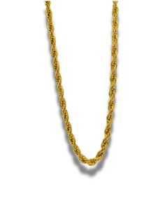 5mm twisted rope chain 18k Gold Plated Rope Chain, 18k Gold, Gold Necklace, Gold Plate, Twist, Plating, Chain, Gold