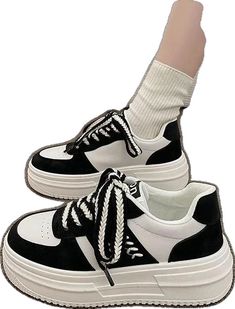 Casual Black Platform Sneakers With Thick Sole, Black Casual Platform Sneakers With Thick Sole, Casual Black Platform Sneakers With Thick Bottom, Trendy Breathable Platform Sneakers, Trendy Sneakers With Thick Flat Bottom, Trendy Breathable Lace-up Platform Sneakers, Trendy Lace-up Breathable Platform Sneakers, Black Platform Sneakers For Summer, Casual Lace-up Sneakers With Thick Bottom