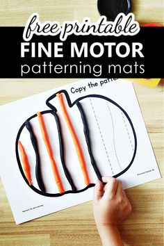 this free printable fine motor patterning mats is perfect for toddlers to practice their fine motor skills