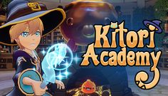 an image of a cartoon character with a hat on and the words kitori academy in front of it