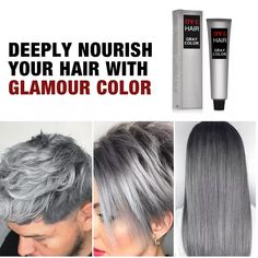 16 Silver Grey Hair Dye, Silver Gray Hair, Dyed Hair Men