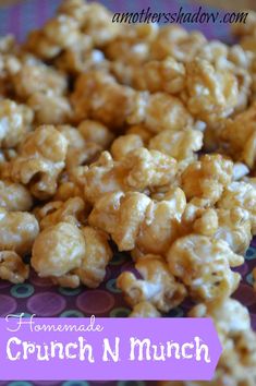 homemade crunch n'munch recipe on a plate