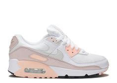 Wmns Air Max 90 'Barely Rose' - Nike - CT1030 101 - white/platinum tint/barely rose | Flight Club Nike Airmax Outfit Women, Nike Air Max 90 Women Outfit, Nike Air Max 90 Women, Nike Shoes Women Fashion, Pretty Sneakers, Trainers Nike, Sneakers Nike Air Max, Jordan Shoes Girls, Flight Club