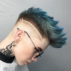 High Top Fade Haircut, Punk Haircut, Hair Tattoo Designs, Undercut Hair Designs, Undercut Designs, Shaved Hair Designs, Pixie Wig