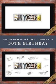 50th birthday party Gift Mom 50th Birthday, 50th Birthday Gift Ideas, Moms 50th Birthday, 50th Birthday Party Decorations, Happy Birthday Name, Birthday Personalized, 50th Party, Cool Gifts For Kids