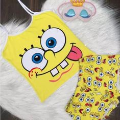 2pc 100% polyester pajamas *Spongebob *Mickey & Minnie *Lola Bunny *Baby Looney Tunes *Courage the Cowardly Dog Sizes available S-2XL Cartoon Spaghetti, Spongebob Clothes, Spongebob Cartoon, Baby Looney Tunes, Cute Winnie The Pooh, Women Cartoon, Cute Nike Outfits, Cute Sleepwear, Cute Pajama Sets