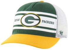 Fit Curved brim, adjustable hat Adjustable back closure Six-panel construction with ventilation eyelets Moisture-absorbing sweatband One size fits most Style and Team Spirit Raised, embroidered team graphics Additional Details Officially licensed product Nfl Packers, Nfl Green Bay, Nfl Gear, Mens Green, Curves Workout, Fan Gear, Green Bay Packers, Adjustable Hat, Green Bay