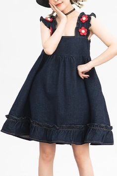 SKU: LIN01579 Fabric: Denim Cotton Style types: Sweet Lolita Season: Spring, Summer, Autumn, Winter Notice: Any of the accessory is not included. Size(IN) Bust Dress Length S 33.07 33.46 M 34.65 33.86 Bust Dress, Style Types, Hacks Clothes, Spring Summer Autumn Winter, Fashion Hacks Clothes, Flower Accessories, Sweet Lolita, Denim Cotton, Fashion Hacks