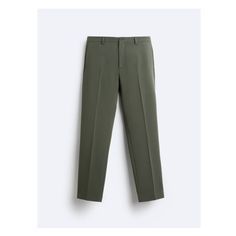 STRETCH SUIT PANTS Slim Fit Chinos For Workwear, Tailored Chinos With Welt Pockets For Work, Slim Fit Chinos For Work, Solid Bottoms With Welt Pockets And Straight Hem, Slim Fit Tapered Leg Chinos For Workwear, Casual Dress Pants With Pressed Crease For Office, Elegant Workwear Bottoms With Patch Pockets, Elastane Trousers With Pockets, High-waisted Chinos With Pockets For Work