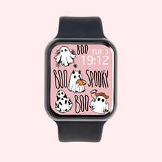 Background Ghost, Apple Watch Faces Wallpapers, Watch Faces Wallpapers, Apple Watch Face Wallpaper, Watch Face Wallpaper, Free Apple Watch, Watch Aesthetic, Watch Charms, Halloween Watch