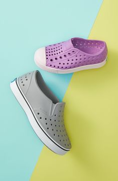 A classic sneaker silhouette is updated in ultra-lightweight EVA for a comfortable, cushioned feel. Allover perforations ensure feet stay cool and dry. Style Name:Native Shoes Jefferson Water Friendly Slip-On Vegan Sneaker (Baby, Walker, Toddler, Little Kid & Big Kid). Style Number: 851667. Casual Waterproof Slip-on Sneakers, Non-slip Low-top Slip-on Sneakers For Light Sports, Slip-resistant Lace-up Summer Sneakers, Non-slip Slip-on Low-top Sneakers, Waterproof Low-top Sneakers, White Sole Non-slip Slip-on Sneakers, Summer Slip-resistant Lace-up Sneakers, Casual Waterproof Sneakers With White Sole, Casual White-sole Waterproof Sneakers