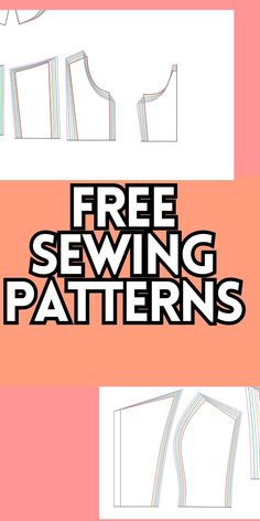 Free Sewing PDF Patterns for Beginners (Step by Step Tutorials Super Easy Sewing Patterns, First Sewing Projects Clothes, Free Sewing Patterns For Beginners Clothes, Printable Sewing Patterns Free, Free Clothing Sewing Patterns, Pdf Sewing Patterns Free, Free Sewing Patterns Printable, Free Dress Sewing Patterns, Kids Sewing Patterns Free