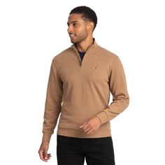 Meet your holiday layering staple with the U.S. Polo Assn. Men's Quarter Zip Flatback. With a look that is appropriate for any occasion, from work, to play, to dinner, this classic piece will be your go to on every chilly day Size: XL.  Color: Brown.  Gender: male.  Age Group: adult. Casual Brown Collared Polo Sweater, Casual Brown Polo Sweater, Classic Brown Long Sleeve Polo Sweater, Collared Moisture-wicking 4-way Stretch Polo Shirt, U.s. Polo Assn., Quarter Zip Men L.l.bean, Mens Quarter Zip, Pullover Sweater Men, Business Casual Men