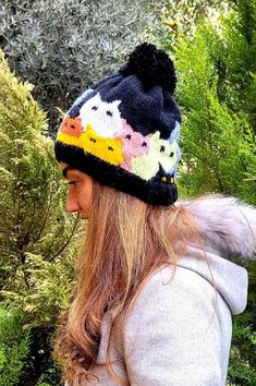 Check out this item in my Etsy shop https://www.etsy.com/listing/1140728424/womens-hand-knit-cat-faced-bobble-beanie Handmade Gloves, Knit Cat, Beanie Pom Pom, Cat Beanie, Handmade Beanies, Pom Pom Beanie Hat, Knitted Cat, Winter Headbands, Curious Cat