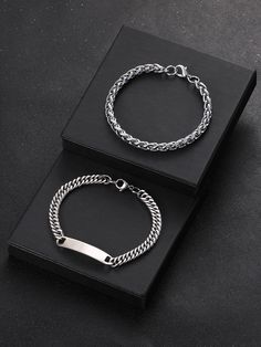 Guy Jewelry, Stylish Glasses For Men, Mens Silver Jewelry, Bracelet Sets, Silver Jewellery Online, Mens Fashion Jewelry, Jewelry Education, Mens Bracelet Silver