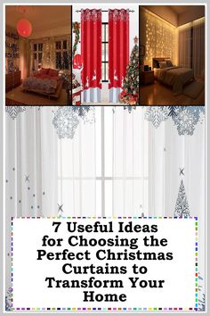 Discover the magic of the holiday season with our guide on choosing the perfect Christmas curtains. In "7 Useful Ideas for Choosing the Perfect Christmas Curtains to Transform Your Home," we share tips on colors, patterns, and fabrics that will elevate your festive decor. Whether you're aiming for a cozy cabin feel or a chic modern look, these ideas will help you create a warm and inviting atmosphere for your family and guests this Christmas. Transform your home today! Festive Decor, Cozy Cabin, Cozy Christmas, Festival Decorations, Holiday Season, Cabin