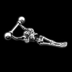 skeleton-nipple-rings Steel Metal, Good Mood, Body Jewelry, Belly Button Rings, Types Of Metal, Skeleton, Cool Designs, Stainless Steel, Ring