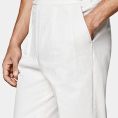 With a relaxed fit and a high rise, these off-white Mira pants offer a comfortable and versatile style. These pants feature double inverted pleats, adding a touch of sophistication and a subtle nod to classic Italian-inspired fashion. Custom Tuxedo, Perfect White Shirt, Tuxedo Shoes, Tuxedo Accessories, Custom Made Suits, Tuxedo Pants, Tuxedo Shirts, Classic Suit, Tuxedo Suit