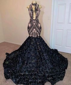 Black Prom Dresses With Diamonds, Black Diamond Prom Dress, Luxury Rhinestone Mermaid Dress For Prom, Luxury Crystal-embellished Dresses For Prom, Black Sparkly Prom Dress, Pageant Dresses For Women, Glamorous Crystal-embellished Mermaid Dress For Prom, Wedding Dressses, Floral Prom Dresses