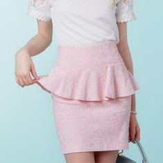 £18.81 Buy 'Tokyo Fashion – Peplum Embossed Pencil Skirt' with Free Shipping at YesStyle.co.uk. Browse and shop for thousands of Asian fashion items from Taiwan and more! Peplum Dress, Peplum Top