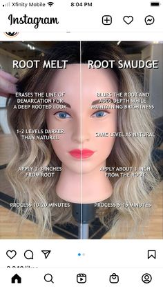 Root Shadow Blonde Short, Root Melt Blonde Before And After, Melted Root Balayage, Balayage With Root Shadow, Short Hair Root Smudge, Balayage Vs Root Smudge, Root Melt Blonde Balayage Short, Minimal Maintenance Hair Color, Tipped Out Ends