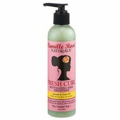 Camille Rose Naturals Fresh Curl is a leave in conditioner that will wake up flat droopy curls. Use it as a detangler or a daily leave-in to moisturize and nourish dry frizz hair. Your thirsty curls and coils will restored to beautifully moisturized. Moisturizing and rejuvenating frizz fighter Detangle curls and coils Light refreshing mist for dry thirsty hair Directions: Pump a liberal amount onto hands and apply on wet or dry hair before fluffing to style. For optimal detangling benefits, appl Frizz Hair, Camille Rose, Hair Frizz, Wide Tooth Comb, Leave In Conditioner, Smooth Hair, Wet Hair, Avocado Oil, Dry Hair