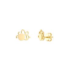 Bee' the center of attention with our 14K Yellow Gold Bee Stud Earrings. Small, dainty, and sweet as honey, they make an incredible piece of jewelry for everyday wear. Made with 14K yellow gold they are a high-quality and long-lasting piece of jewelry that won't corrode or tarnish, making it a perfect choice for jewelry that will be worn often. Fitted with a post and butterfly backing for a secure fit. Size: one size.  Gender: female.  Age Group: adult. Bee Earring, Honey Bee Jewelry, Bumble Bee Earrings, Honey Bee Earrings, Stamped Earrings, Bee Studs, Bee Jewelry, Gold Bee, Bee Earrings