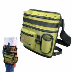 an image of a bag with tools in it and someone holding the back pocket open