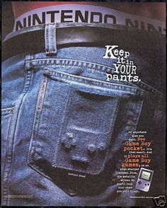 an advertisement for denim jeans with the words keep your pants in it's pockets