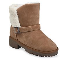 Stay cozy all season in these casual faux suede heel boots from GaaHuu. Chic Winter Boots With Faux Fur Trim, Suede Boots For Cold Weather In Fall, Suede Boots For Cold Weather And Fall, Casual Suede Boots For Cold Weather, Chic Fall Boots With Faux Fur Lining, Trendy Suede Mid-calf Boots For Winter, Casual Suede Mid-calf Winter Boots, Fall Suede Boots With Faux Fur Lining, Winter Suede Mid-calf Boots With Suede Lining