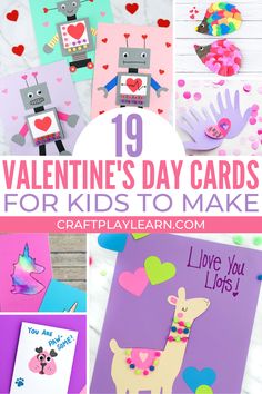 valentine's day cards for kids to make