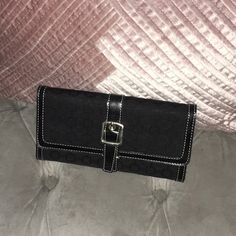 Black Nine West Wallet . Never Used. Excellent Condition. Black Travel Wallets With Snap Closure, Black Travel Wallet With Snap Closure, Black Rectangular Wallet With Snap Closure, Black Wallet With Magnetic Closure For Daily Use, Black Wallet With Magnetic Closure For Travel, Black Travel Wallet With Magnetic Closure, Nine West Bags, Nine West, Wallets