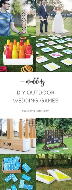 the diy outdoor wedding games