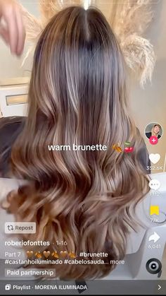 Lighter Brown Hair, Hair Dye Videos, Balayage Hair Caramel, Black Hair Balayage, Wine Hair, Brown Hair Looks, Hair Curling Tips