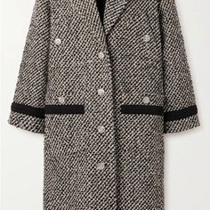 Perfect Condition, Never Worn. Bought It In Late February This Year, Right As The Weather Turned In San Francisco. Black, White And Silver Wool-Blend Boucle-Tweed Fits True To Size Designed For A Relaxed Fit Weighted, Non-Stretchy Fabric 80% Wool, 18% Cotton. 2% Polyamide Dry Clean Gucci Double-breasted Outerwear For Office, Gucci Double-breasted Office Outerwear, Gucci Double-breasted Outerwear For Business, Elegant Gucci Double-breasted Outerwear, Fitted White Gucci Outerwear, Gucci Double-breasted Outerwear, Gucci Luxury Double-breasted Outerwear, Luxury Gucci Double-breasted Outerwear, Luxury Double-breasted Gucci Outerwear