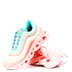 Colors: Pink, Yellow, Green, Blue, White All Man Made Materials Running Pastel Colors Cortez Ultra, Brown Tennis, Saucony Shadow, Nike High Tops, Round Toe Sneakers, Rainbow Fashion, White Leather Sneakers, Nike Air Max For Women, Pink Rainbow