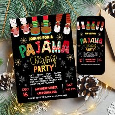 an image of a christmas party flyer