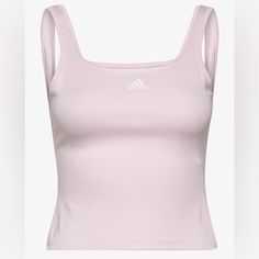 From Dance Class To Weight Training, This Adidas Tank Top Gives You The Freedom Of Movement To Perform In Any Workout. Aeroready Absorbs Moisture To Help You Stay Dry As You Build Heat. The Body-Hugging Fit And Low-Cut Back Let You Keep An Eye On Your Form. Made With A Series Of Recycled Materials, And At Least 60% Recycled Content, This Product Represents Just One Of Our Solutions To Help End Plastic Waste. Material: 89% Recycled Polyester, 11% Elastane Moisture Wicking Draws Moisture Away From Adidas Sleeveless Fitted Tank Top, Adidas Fitted Sleeveless Tank Top, Fitted Sleeveless Adidas Tank Top, White Stretch Adidas Tops, Adidas Summer Sleeveless Tops, Adidas Sleeveless Summer Tops, Adidas Summer Workout Tops, Adidas Tank Top For Summer Sports, Adidas Trendy Fitted Tops