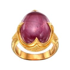 Steven Battelle Cabochon Ruby Ring 22k Gold For Sale at 1stDibs Gold Ruby Ring Oval Cabochon With Polished Finish, Gold Domed Gemstone Cabochons, Domed Gold Gemstone Cabochons, Luxury Yellow Gold Cabochon Signet Ring, Luxury Ruby Ring With Oval Cabochon, Luxury Yellow Gold Signet Ring With Cabochon, Luxury Ruby Ring Oval Cabochon Polished Finish, Luxury Ruby Ring Oval Cabochon With Polished Finish, Luxury Yellow Gold Dome Ring With Oval Cabochon