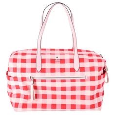 Brand New In Original Packaging Ks109 Bags Kate Spade, Kate Spade Bags, Travel Bags, Gingham, Kate Spade, Bag Lady, Packaging, Brand New, Cream