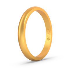 a gold wedding ring with the word, bespect on it's side